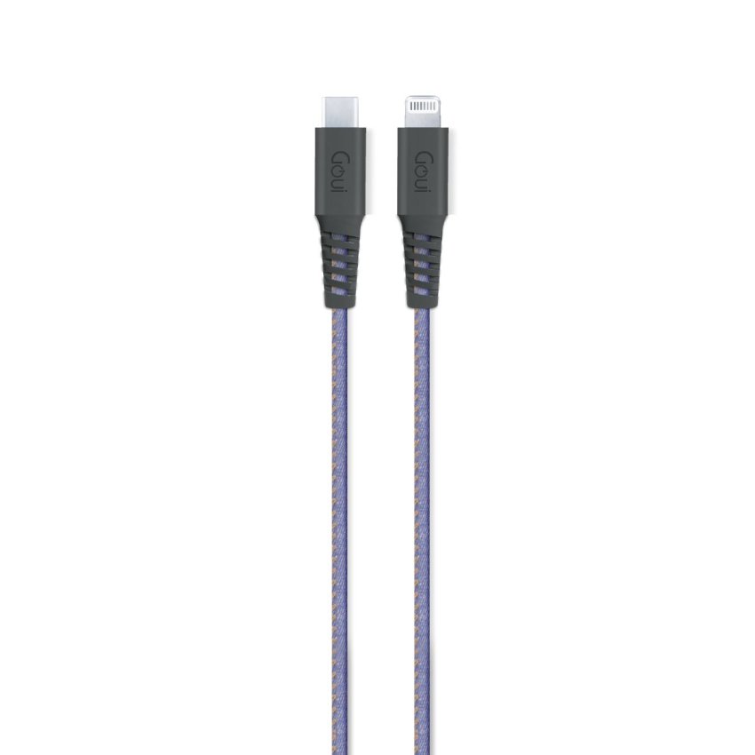 GOUI Flex Fashion Cable - USB-C / Lightning / 1.5 Meter / Jeans