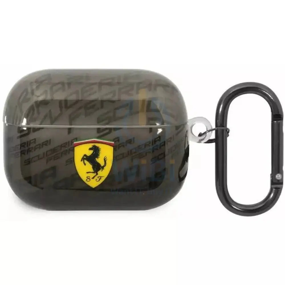 Ferrari Apple Airpods Pro TPU Case With Scuderia Ferrari Pattern - Black Accessories > Mobiles & Tablets > Mobiles