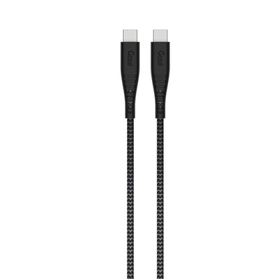 GOUI Super Strong and Flexible Cable - 100W / 1.5 Meter / USB-C / Black