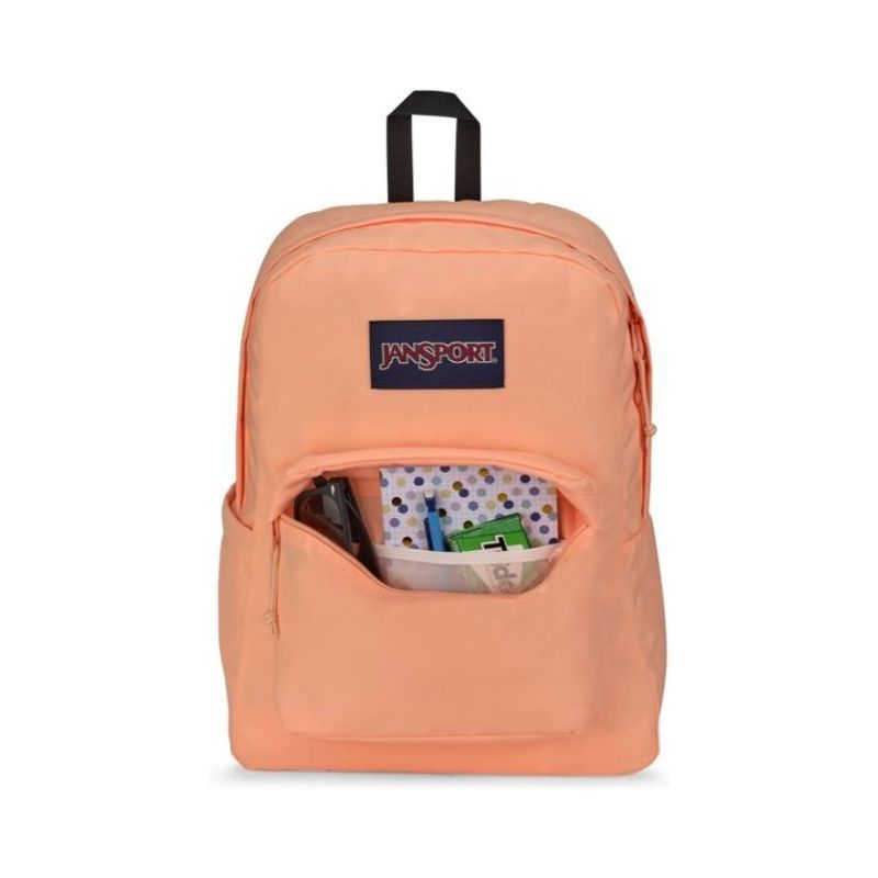 Jansport Superbreak Plus Backpack - Peach Neon