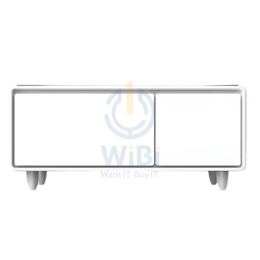 Gamax Elegant Smart Coffee Table with 90L Refrigerator - 2x USB / White Accessories > Smart Devices