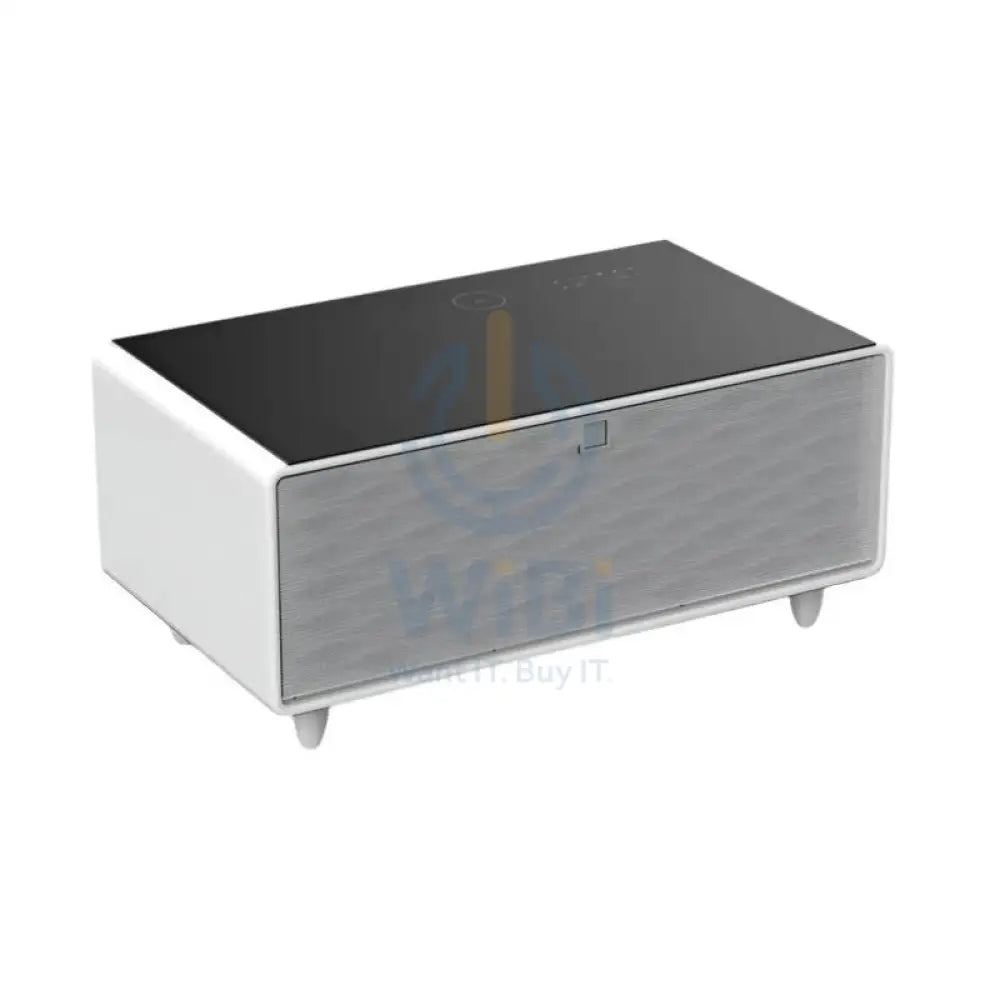 Gamax Elegant Smart Coffee Table with 90L Refrigerator - 2x USB / White Accessories > Smart Devices