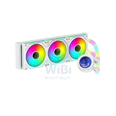 GameOn KRAKEN N360 360mm LCD Display Liquid CPU Cooler With ARGB Tube - White Gaming Consoles > Gaming Zone