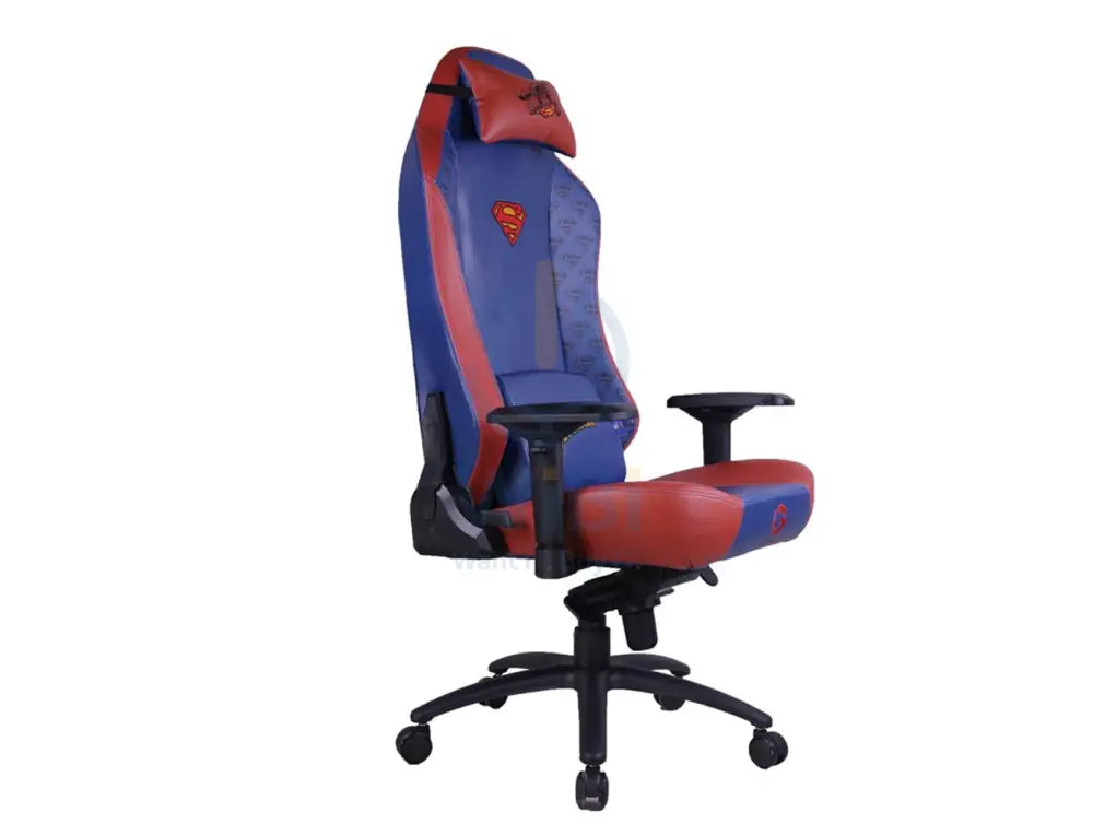 GameOn Licensed Gaming Chair With Adjustable 4D Armrest & Metal Base - Superman Accessories > Chairs > Gaming Zone >