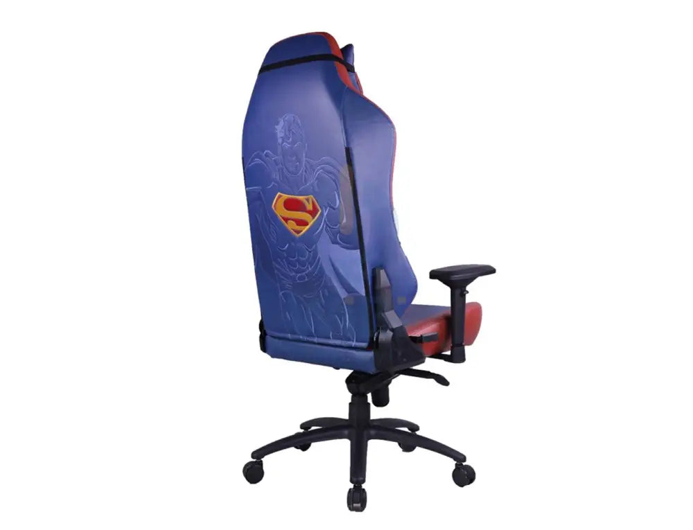 GameOn Licensed Gaming Chair With Adjustable 4D Armrest & Metal Base - Superman Accessories > Chairs > Gaming Zone >