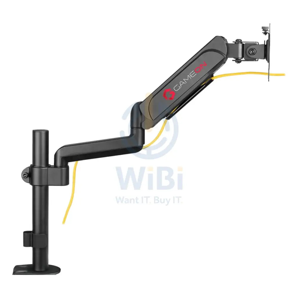 GameOn Pole-Mounted Gas Spring Single Monitor Arm - Black Accessories > Other Accessories > Gaming Zone