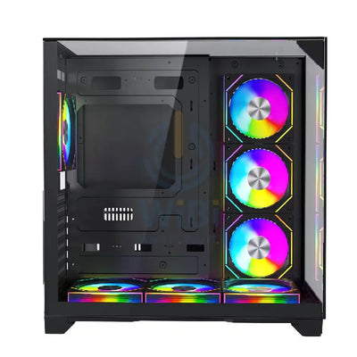GAMEON VaIkyriei Series 3 Side Glass Mid Tower Gaming Case - Black Gaming Consoles > Gaming Zone