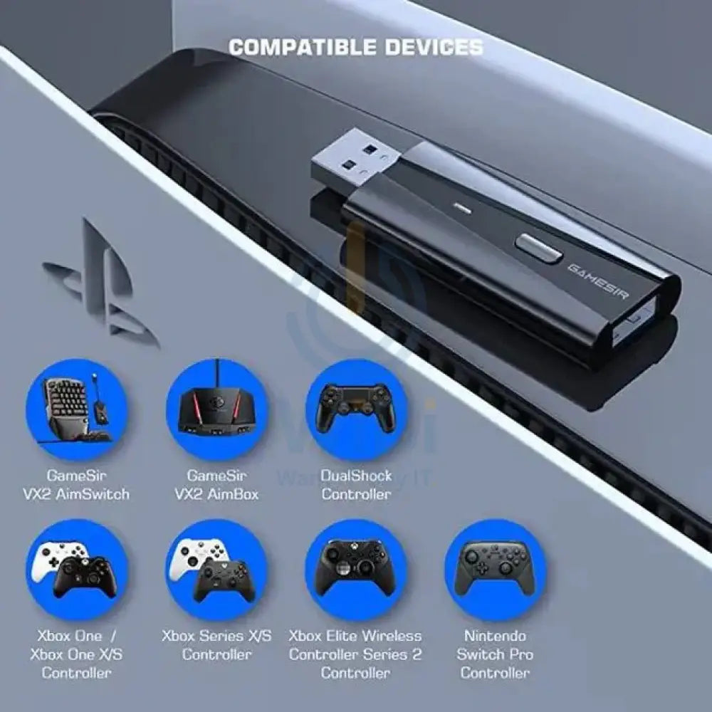 GAMESIR VX Adapter Peripheral Adapter For Playstation 5 - Black Accessories > Gaming Controllers > Gaming Zone