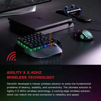 GameSir VX2 VX2 AimSwitch الألعاب لوحة مفاتيح - أسود اكسسوارات > وحدات التحكم في الألعاب >منطقة الألعاب