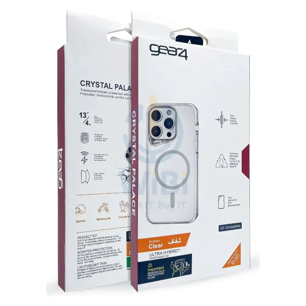 Gear4 Crystal Palace Ultra Hybrid Magsafe Case - Apple iPhone 16 Pro Max / Clear Accessories > Mobiles & Tablets >