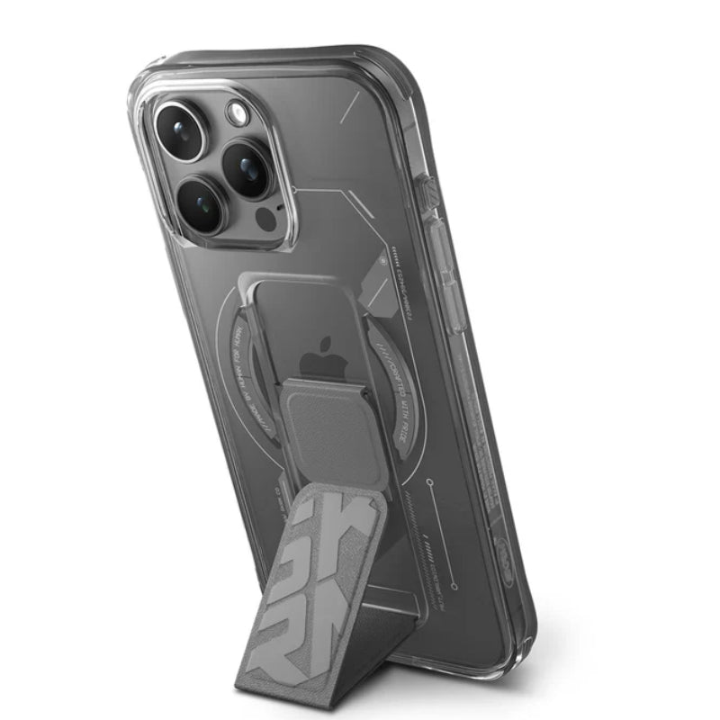 سكينارما هيليو هيليو ماغ-شارج حافظة مع حامل - ايفون 15 برو ماكس / رمادي اكسسوارات > هواتف تابلت هواتف >