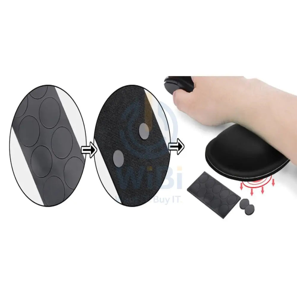 Gimars Upgrade Enlarge Gel Memory Foam Set Keyboard / Mouse Wrist Rest Pad - Black Accessories > Mousepad
