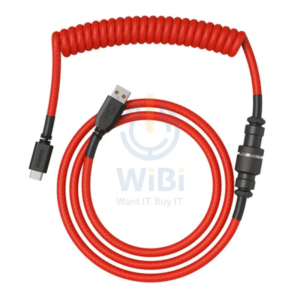 Glorious Coiled Cable - Crimson Red Accessories > Keyboard & Mouse