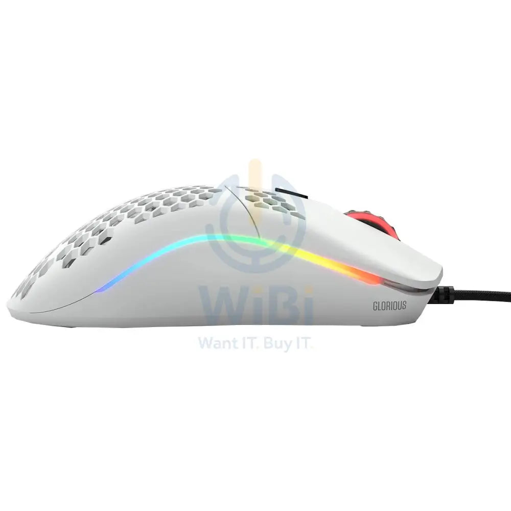 Glorious Model O Minus Gaming Mouse - Matte White Accessories > Keyboard & Mouse > Gaming Zone