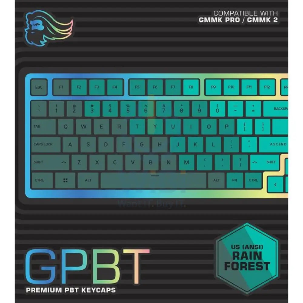 Glorious PBT Rain Forest Key Caps For Mechanical Gaming Keyboards Accessories > Keyboard & Mouse
