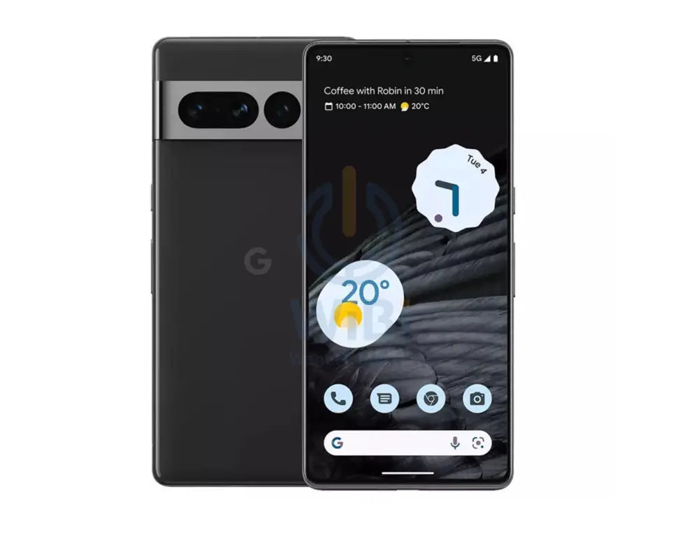 جوجل بيكسل 7 برو 7 برو 5جي 6.7 بوصة 12 جيجابايت رام eSIM + نانو شريحة 512 جيجابايت - أسود هواتف تابلت هواتف