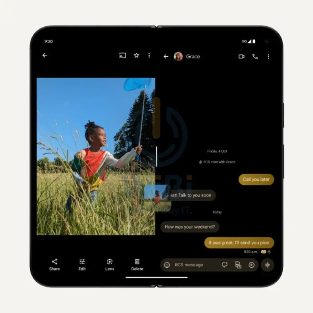 Google Pixel 9 Pro Fold - 6.3’’ Foldable LTPO OLED / 16GB RAM / 512GB / 5G / Obsidian - Mobile Mobiles & Tablets >
