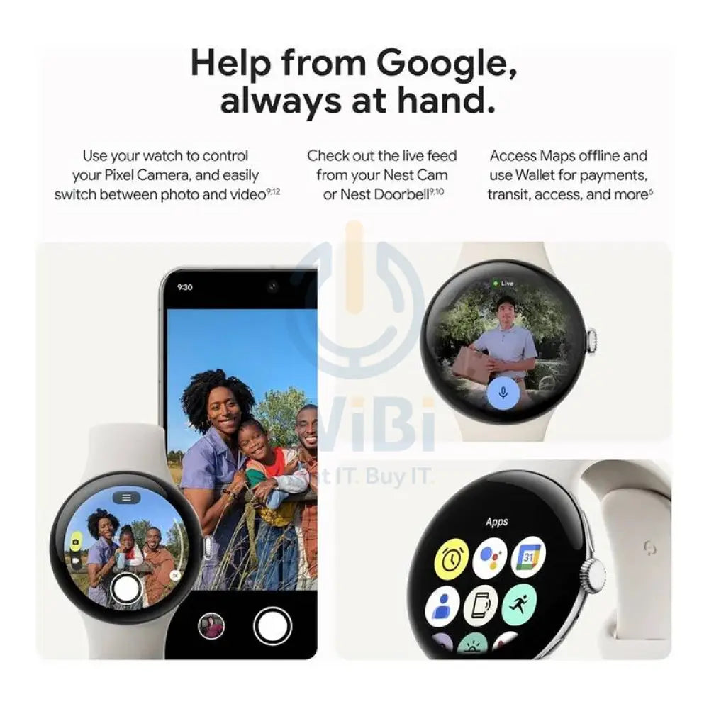 Google Pixel Watch 3 - AMOLED LTPO / 32GB / 45mm / Bluetooth / Wi-Fi / Porcelain Smart Watches