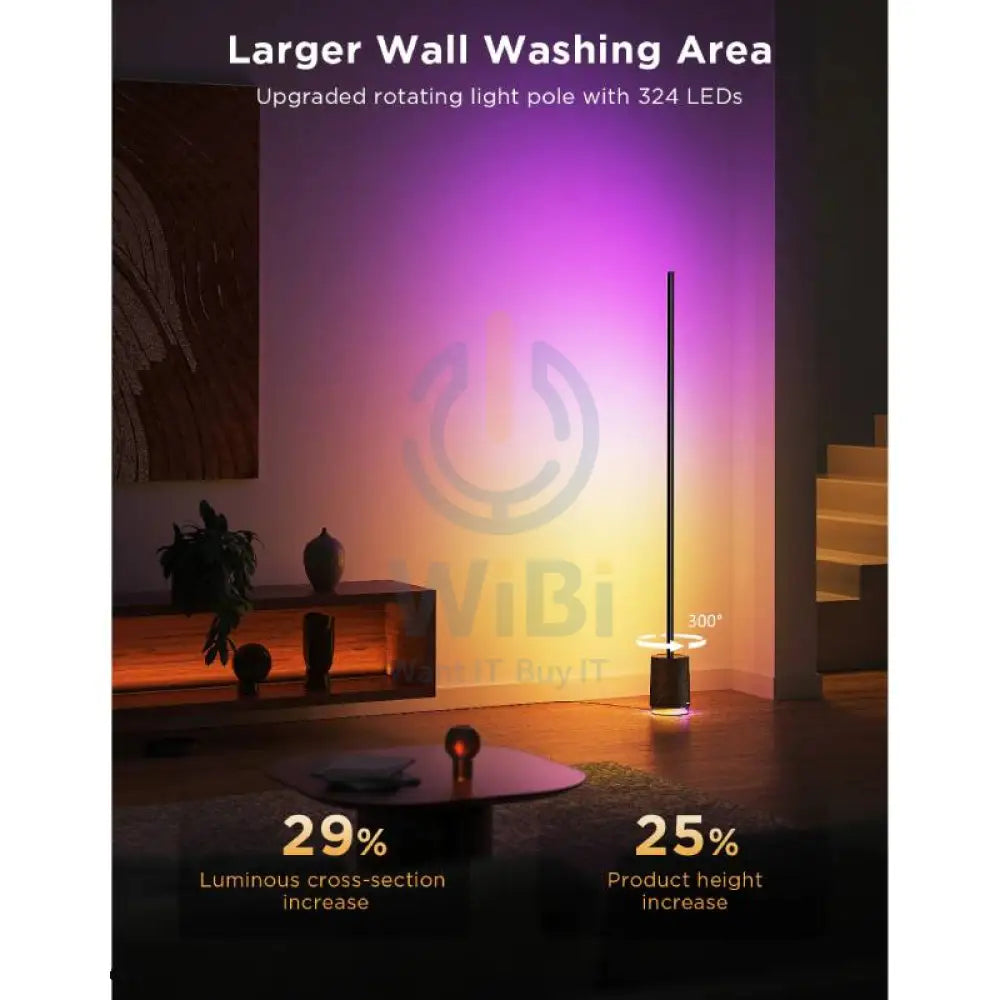 Govee Floor Lamp Pro - Bluetooth / 2100 Lumens / RGBICWW / Black Accessories > Other Accessories