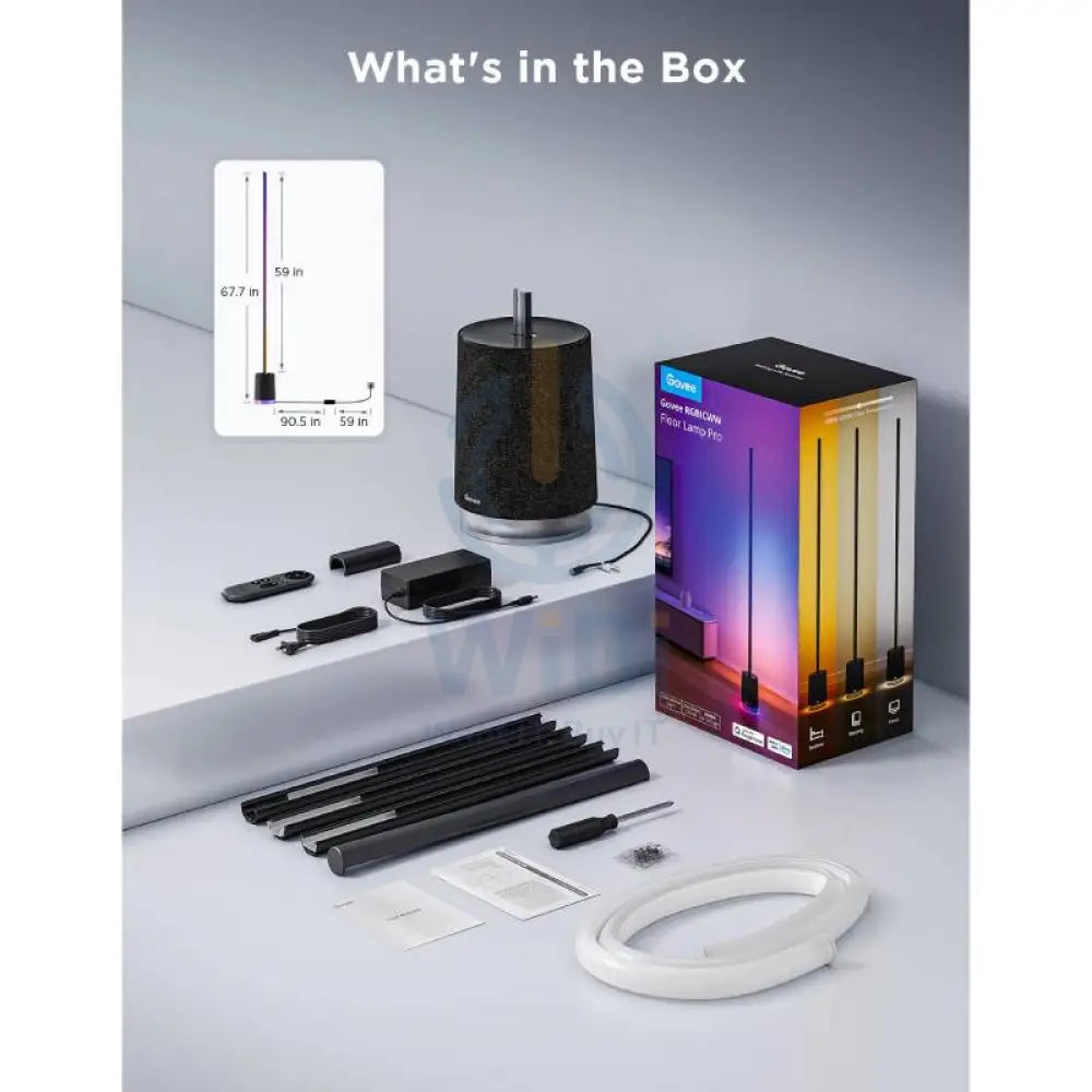 Govee Floor Lamp Pro - Bluetooth / 2100 Lumens / RGBICWW / Black Accessories > Other Accessories