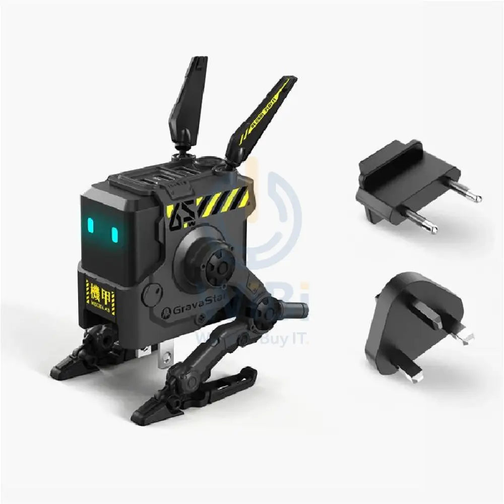 GravaStar Alpha65 GaN Fast Charger - 65W / EU & UK Plug / Charcoal Gray Accessories > Power Adapters
