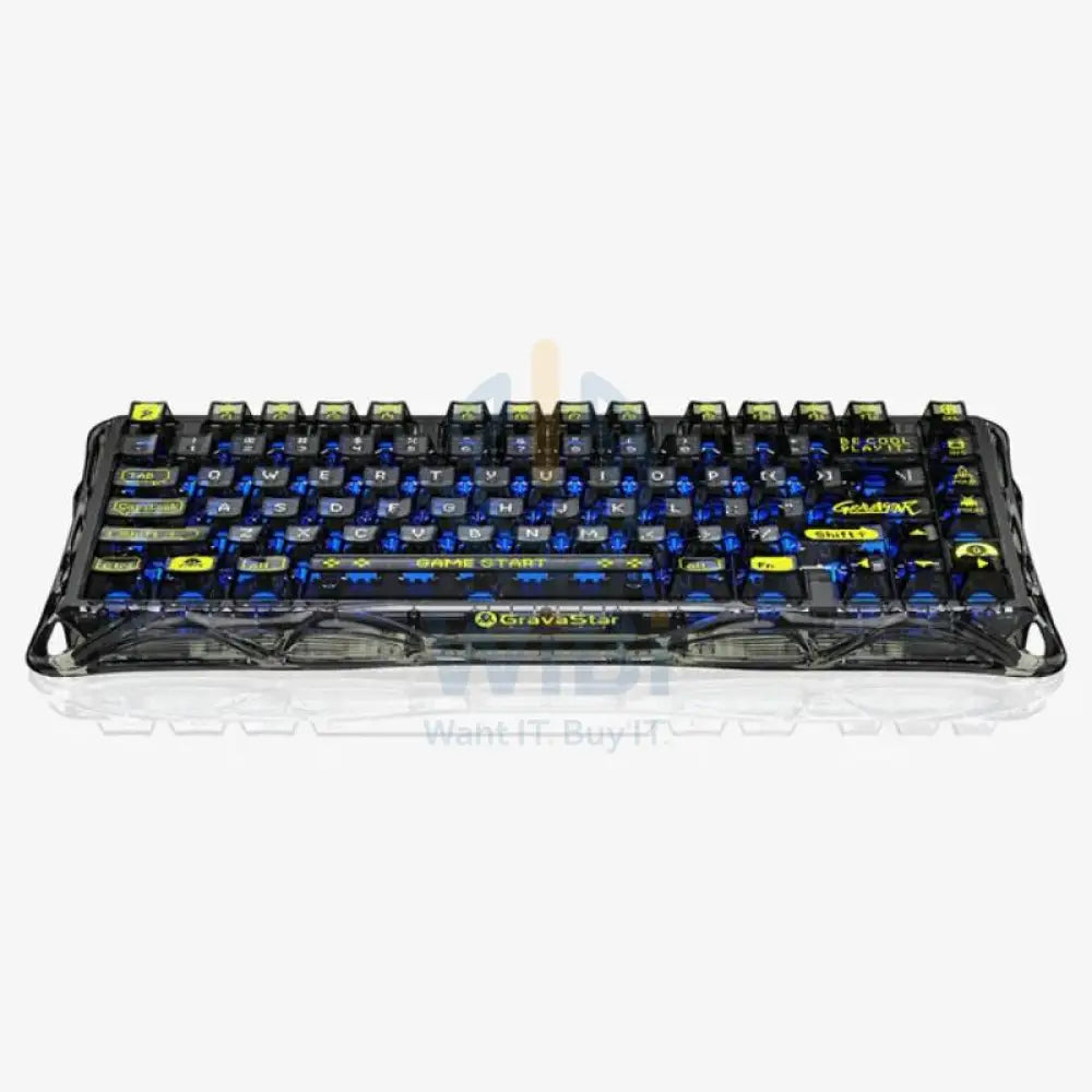 GravaStar Mercury K1 Lite 75% Wireless Mechanical Gaming Keyboard - Transparent Black Accessories > Keyboard & Mouse >