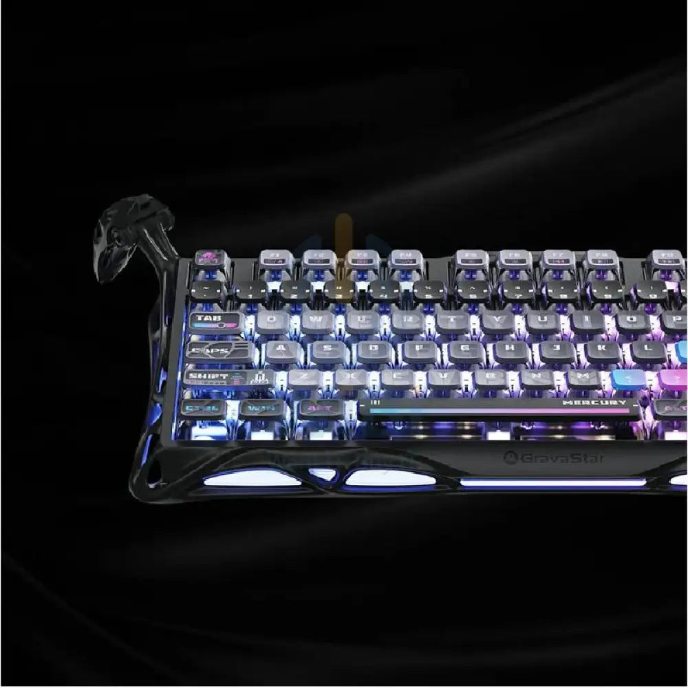 GravaStar Mercury K1 Pro 75% Wireless Mechanical Gaming Keyboard Special Edition - Galaxy Black Accessories > Keyboard