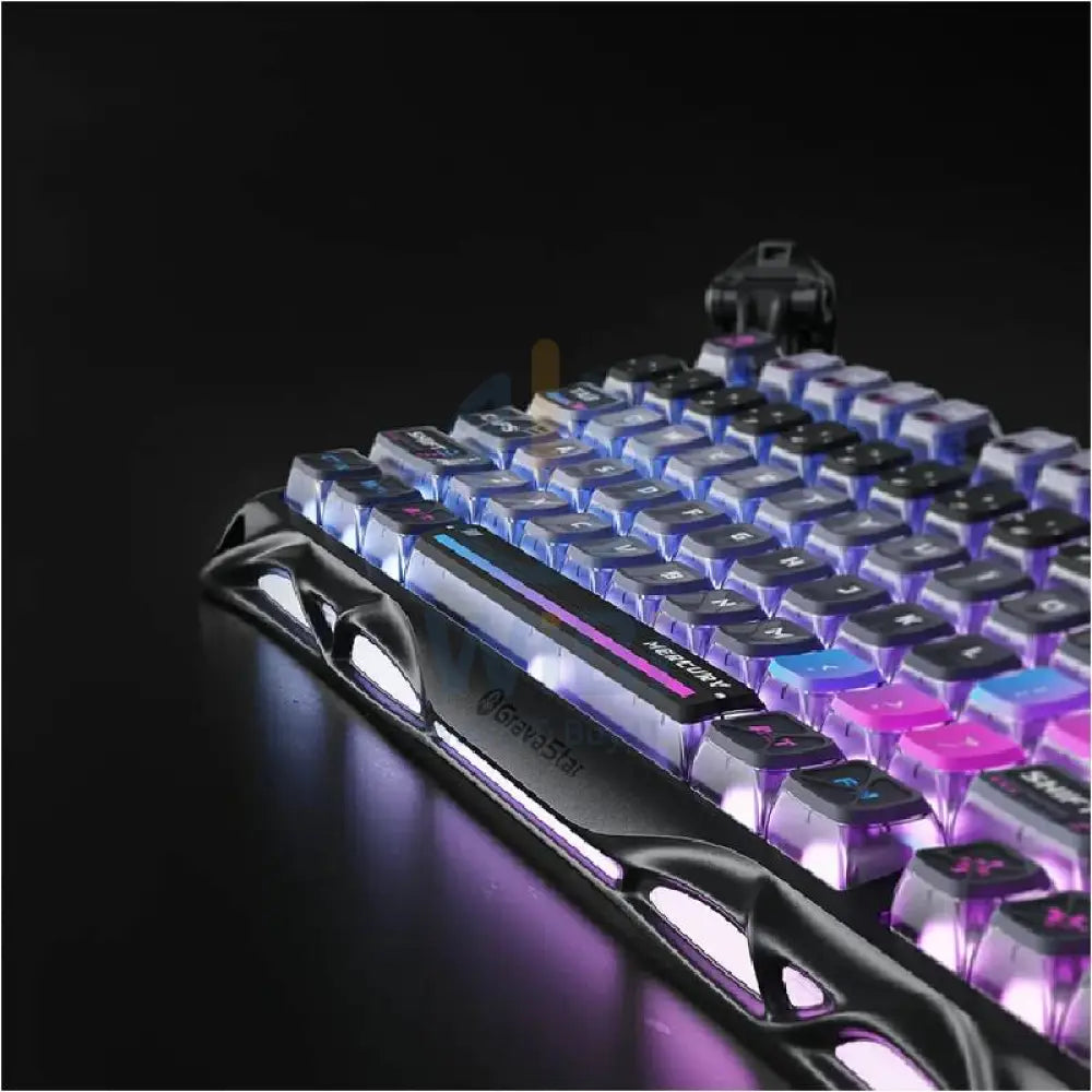 GravaStar Mercury K1 Pro 75% Wireless Mechanical Gaming Keyboard Special Edition - Galaxy Black Accessories > Keyboard