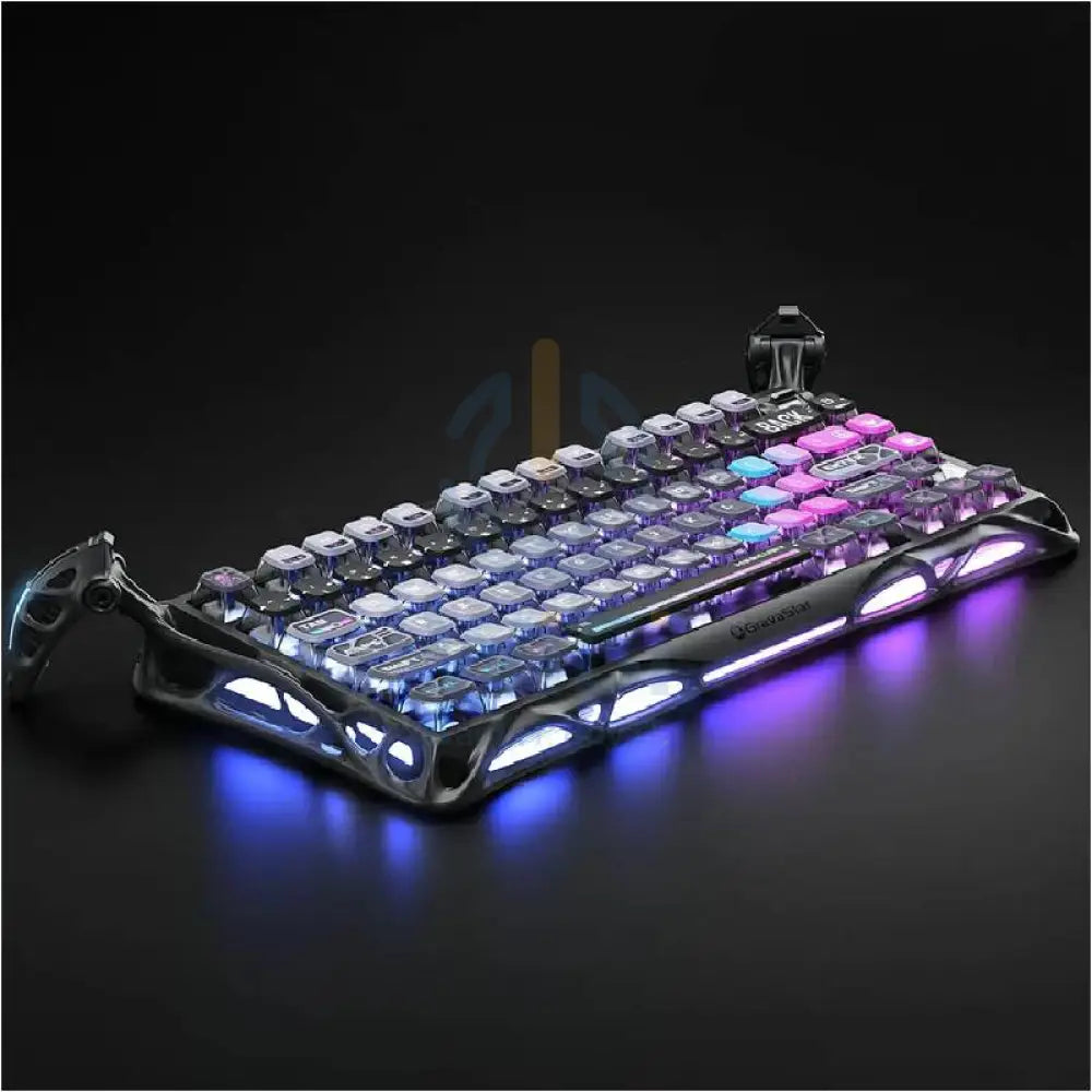 GravaStar Mercury K1 Pro 75% Wireless Mechanical Gaming Keyboard Special Edition - Galaxy Black Accessories > Keyboard