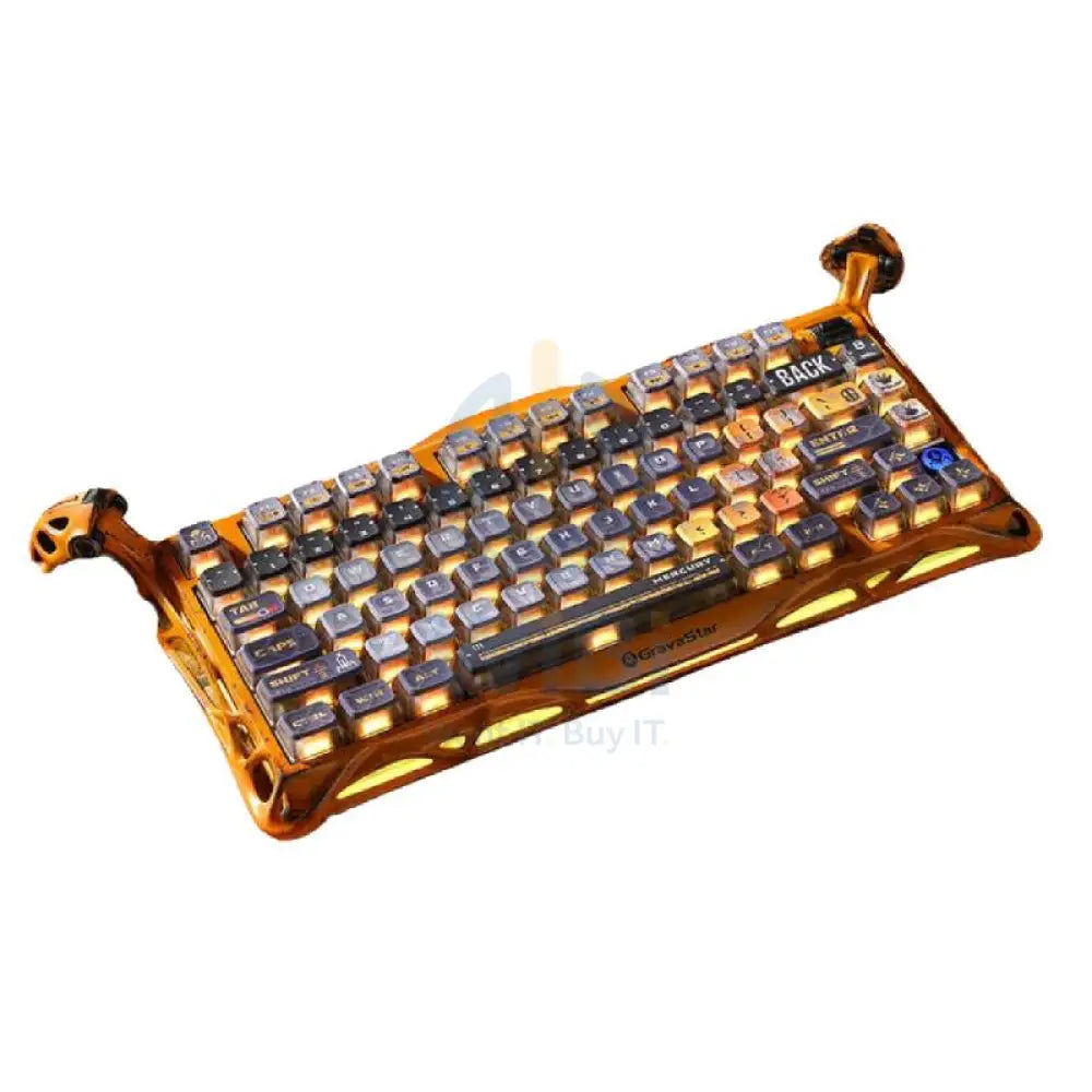 GravaStar Mercury Mercury K1 برو 75% لاسلكي ميكانيكي الألعاب لوحة مفاتيح إصدارخاص - أصفر اكسسوارات > لوحة مفاتيح لوحة مفاتيح و