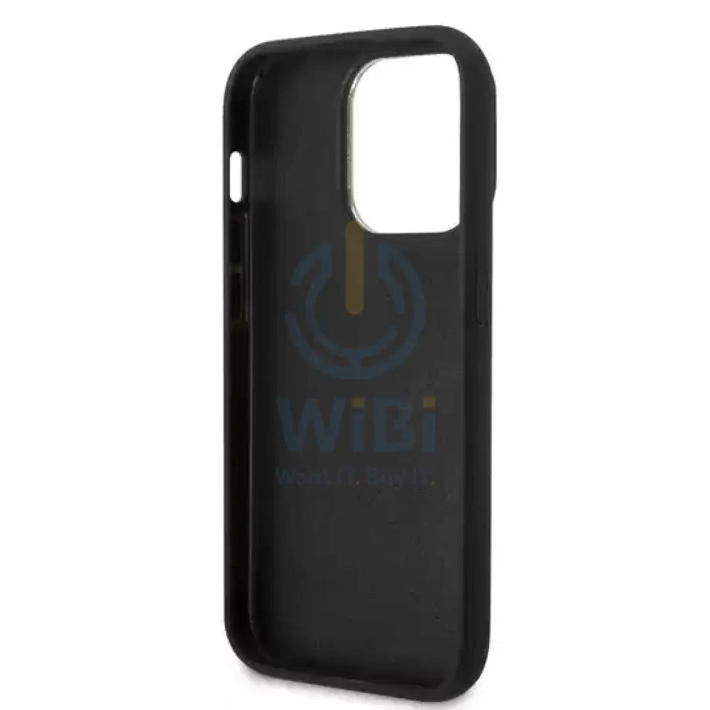 Guess Apple iPhone 14 Pro Pu Croco Case With Metal Camera Outline - Black Accessories > Mobiles & Tablets > Mobiles