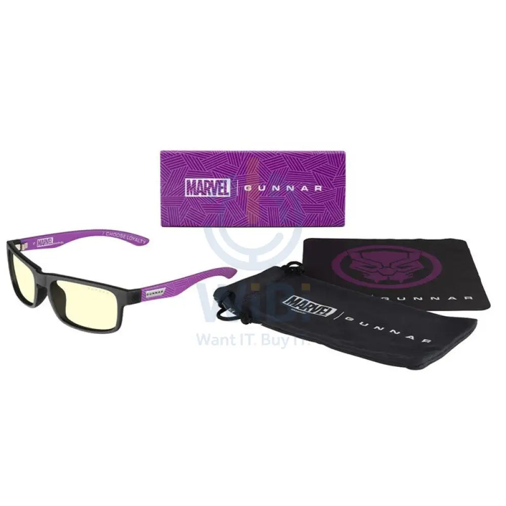 Gunnar Optiks Enigma Black Panther Edition Gaming Glasses - Amber Tint Accessories > Other Accessories > Gaming Zone