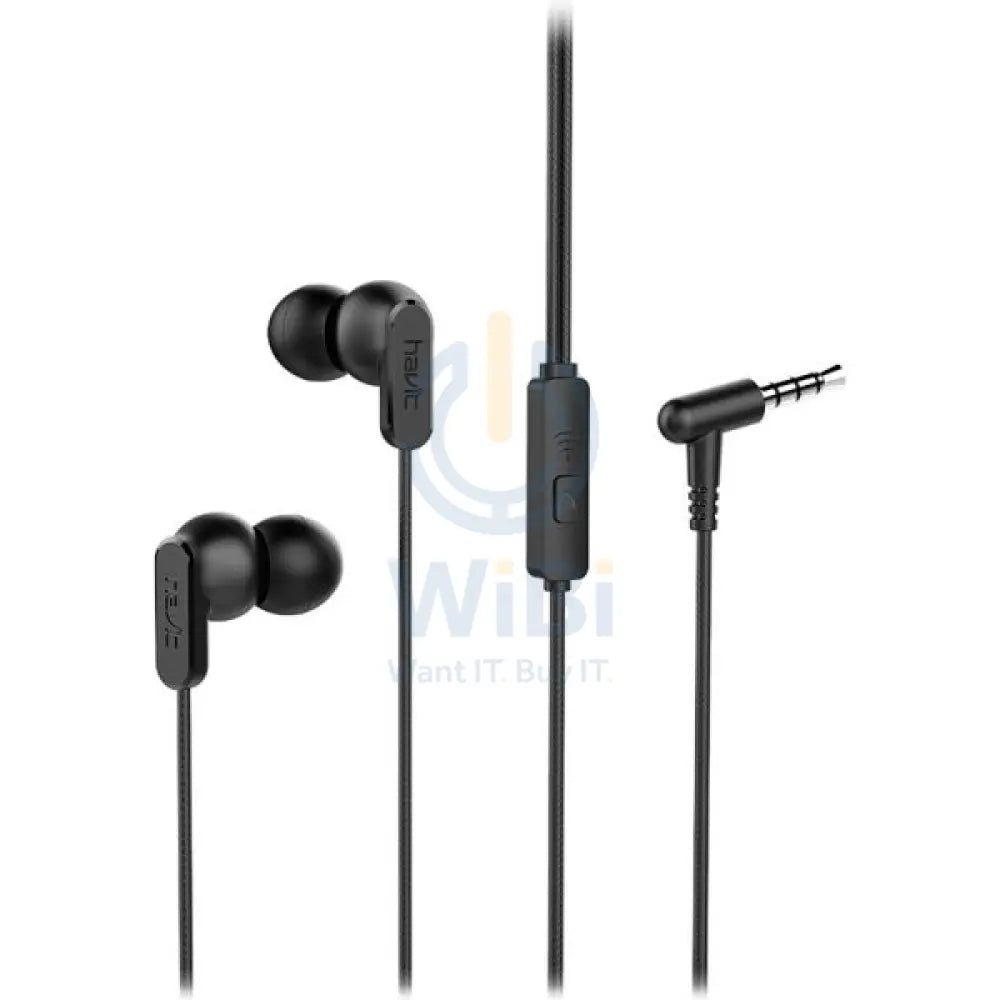 HAVIT E73P Wired Earphone - Black Accessories > Audio > Headphones