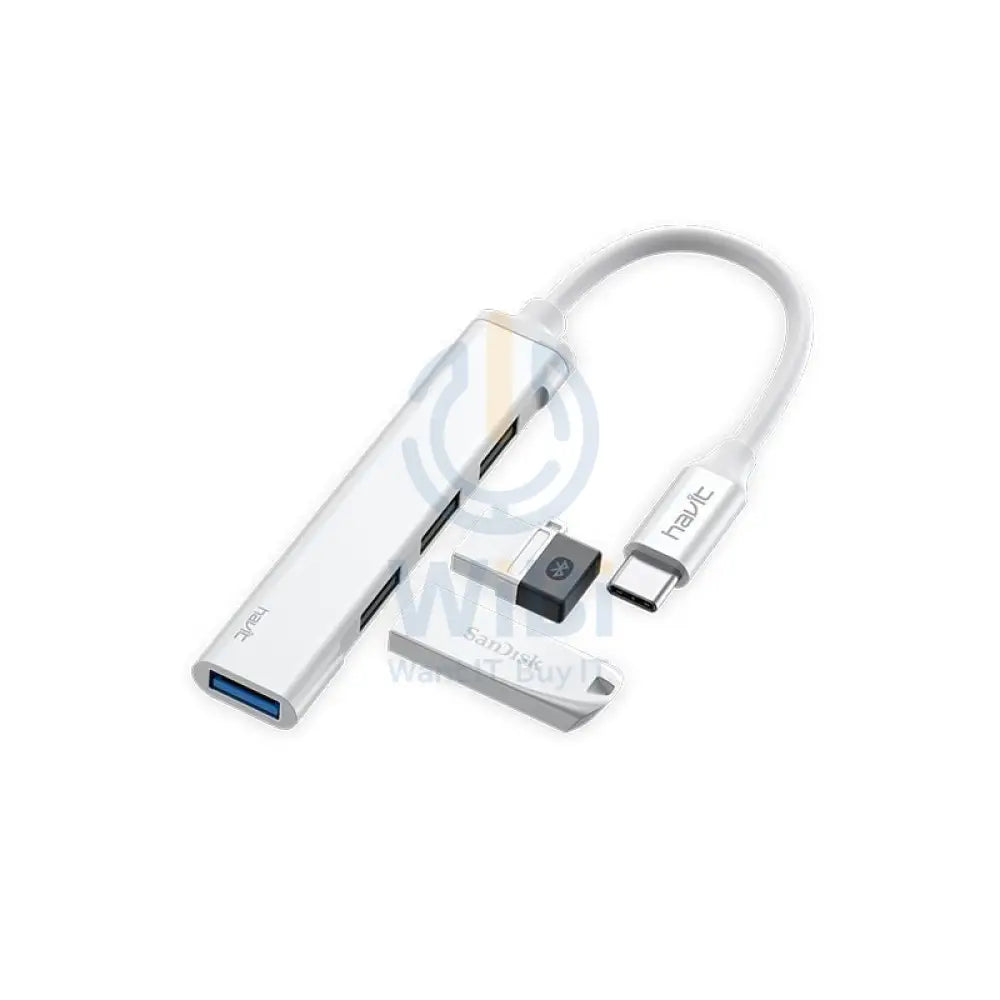 Havit HV-HB41 4 Port Type C Aluminium Alloy HUB Accessories > USB Hub