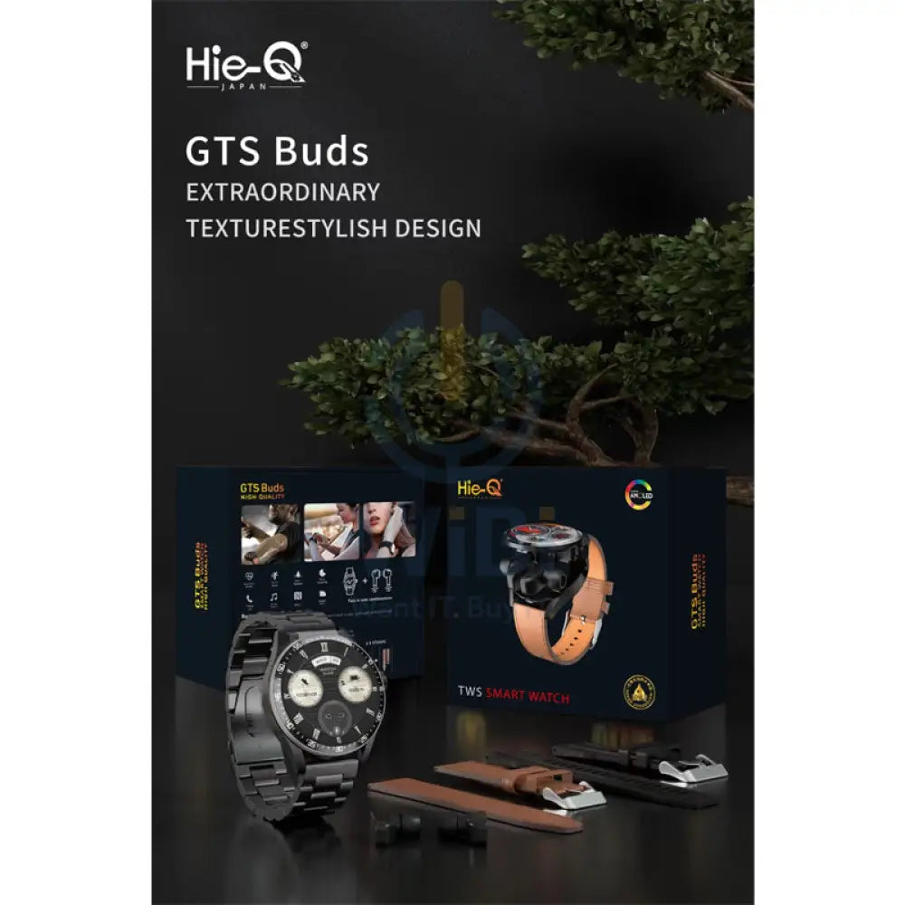Hie-Q GTS Buds Watch - IPS Amoled / Bluetooth Smart Watches