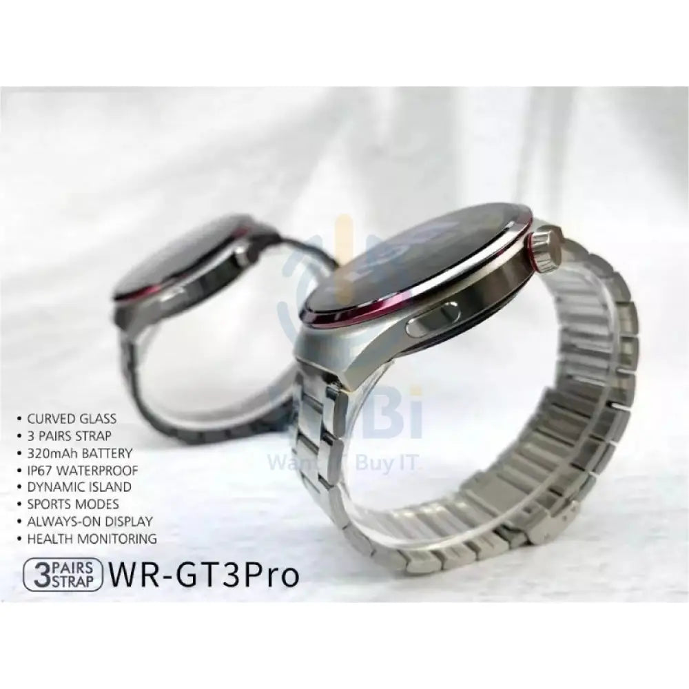 Hie-Q WR-GT3 PRO Smart Watch - 3 Watch Strap Smart Watches