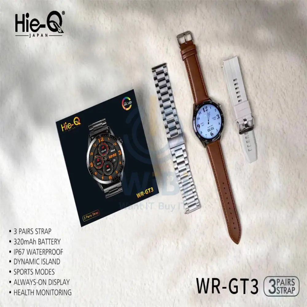 Hie-Q WR - GT3 Smart Watch - Bluetooth Smart Watches
