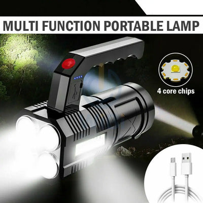 High Powerful Flashlight Rechargeable Searchlight 2 way Light – Black Accessories > Smart Devices