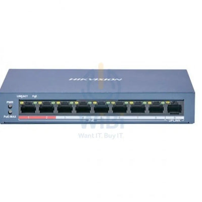 Hikvision 8 Port Fast Ethernet Unmanaged Poe Switch Networking Products > Switches