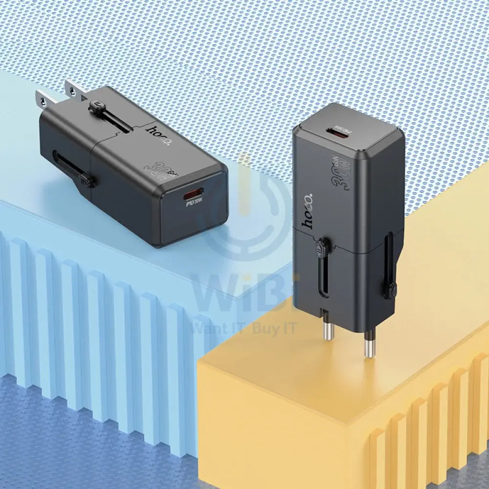 Hoco AC25 Mini Single Port Universal Travel Charger - PD 30W / USB-C / Black Accessories > Power Adapters