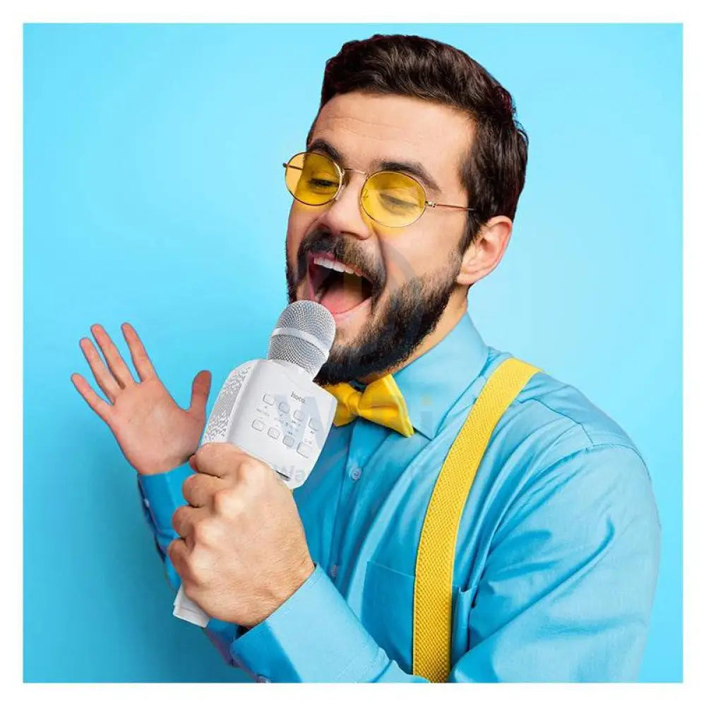 HOCO BK5 Cantando Karaoke Microphone - Bluetooth / USB / White