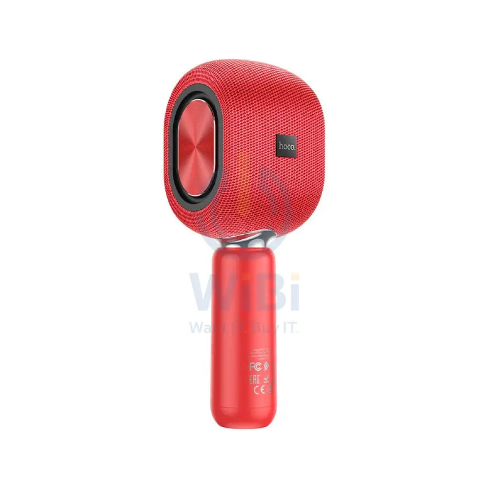 Hoco BK8 Wireless Karaoke Mic - 5W / 2000mAh / Red Accessories > Audio > Microphone