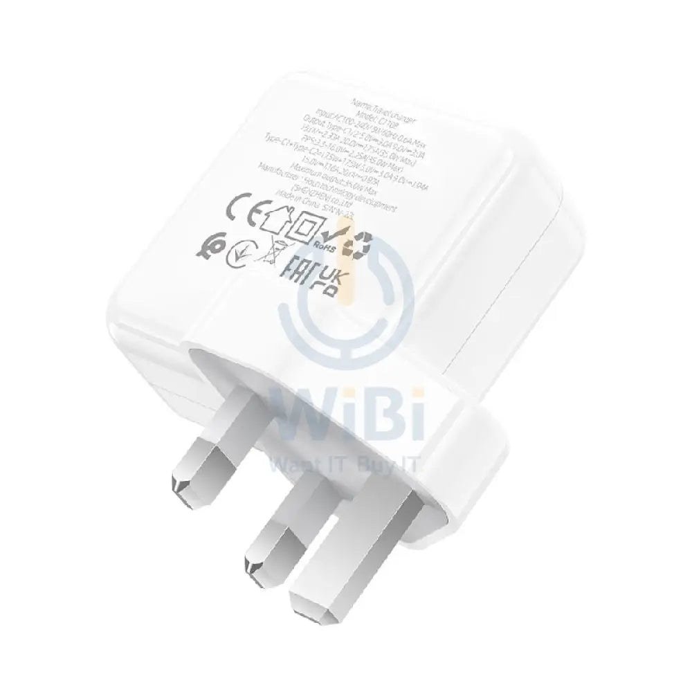 Hoco C110B Wall Charger PD 35W / USB C / White Accessories > Power Adapters