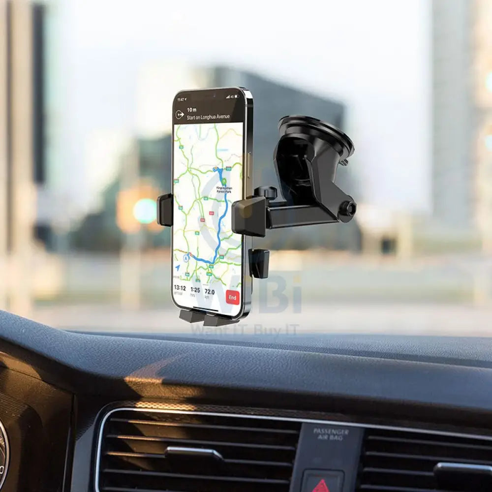 Hoco CA83 In-Car Phone Holder For Dashboard And Windshield - Black Accessories > Mobiles & Tablets > Mobiles > Mobile
