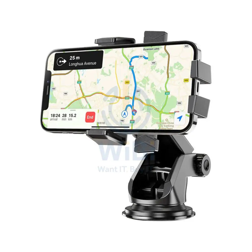 Hoco CA83 In-Car Phone Holder For Dashboard And Windshield - Black Accessories > Mobiles & Tablets > Mobiles > Mobile