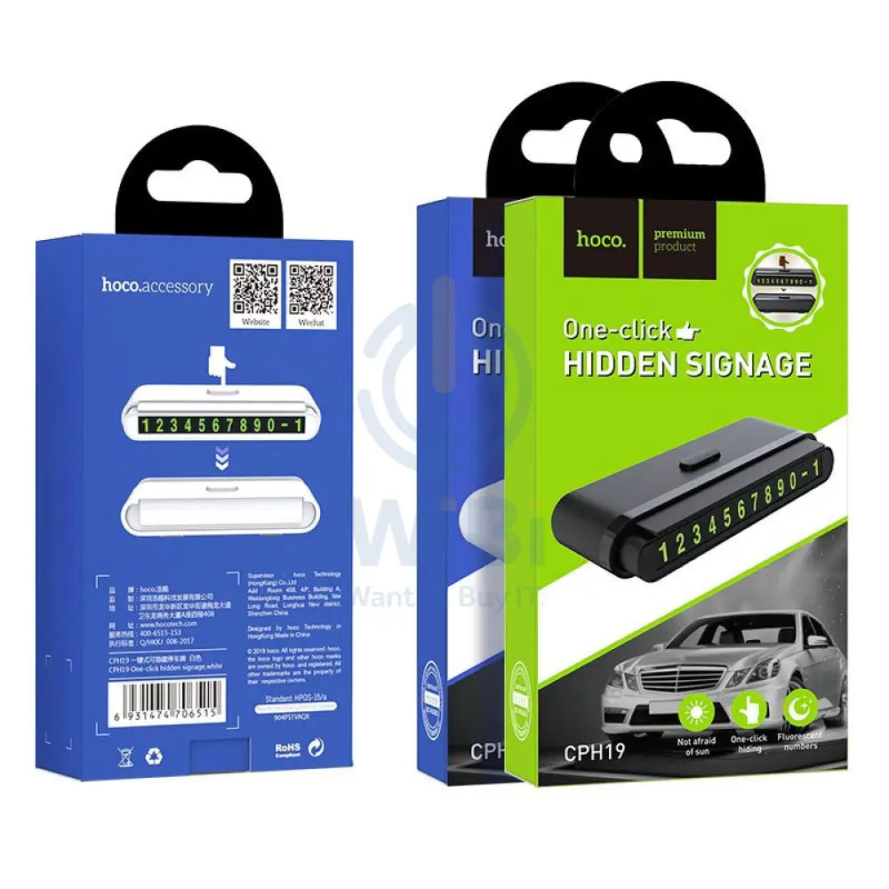 Hoco CPH19 One-click Hidden Signage – Black Accessories > Other Accessories