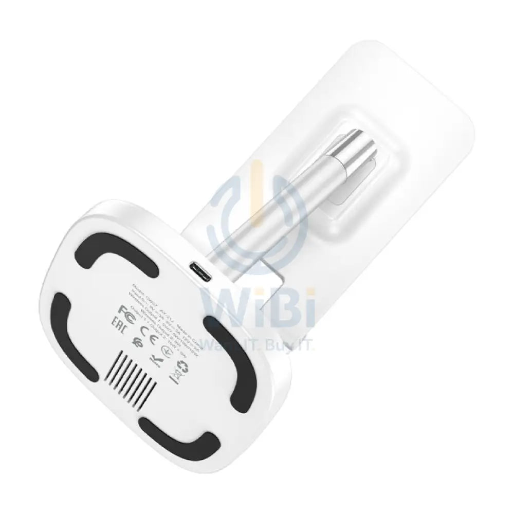 HOCO CW37 2 in 1 Tabletop Wireless Charging Holder 15W / White Accessories > Mobiles & Tablets > Mobiles > Mobile