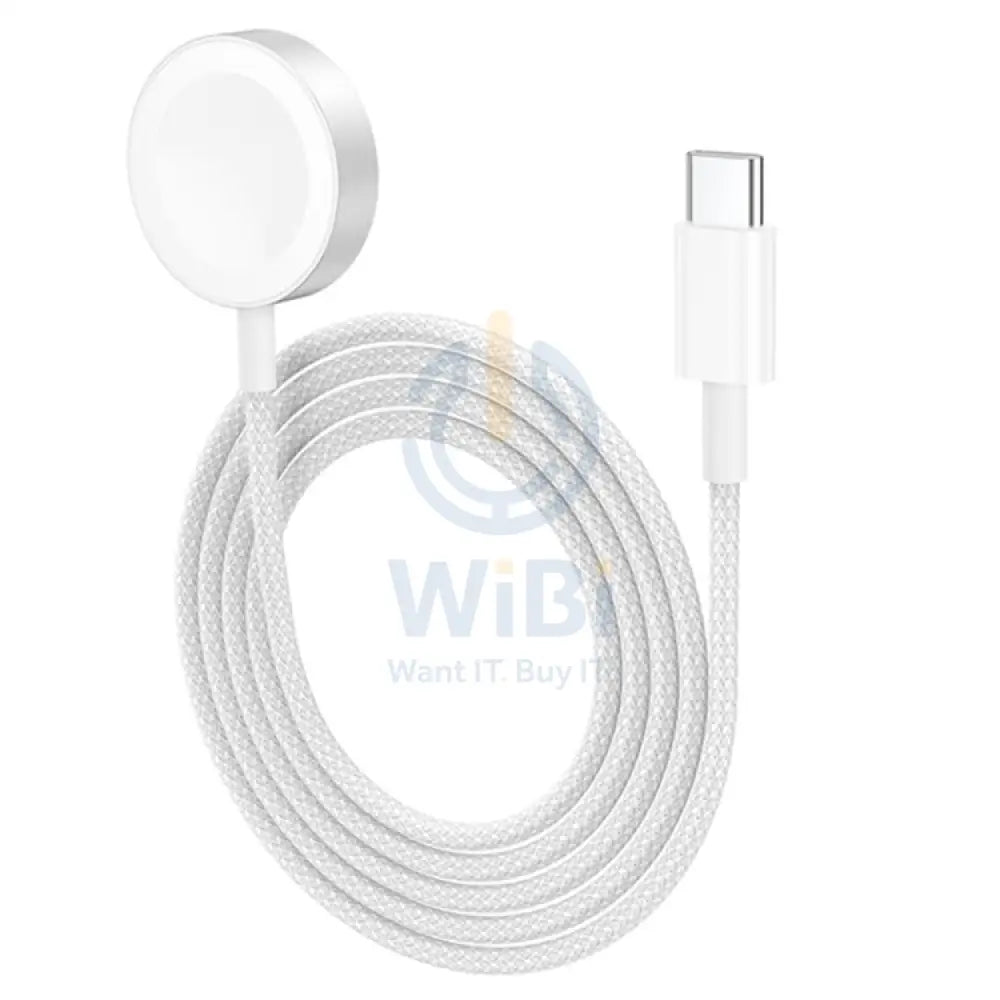 Hoco CW46 Magsafe Magnetic Watch Wireless Charger for Apple Watch Series – White Accessories > Power Adapters