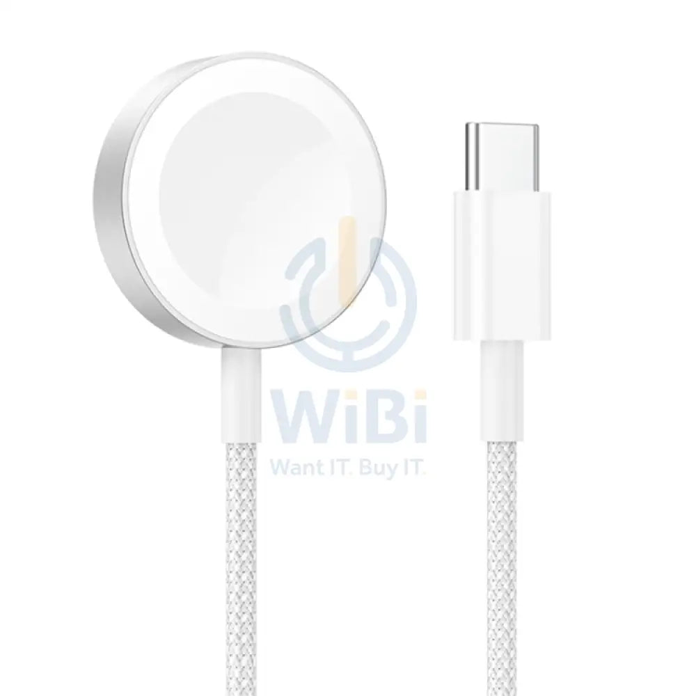 Hoco CW46 Magsafe Magnetic Watch Wireless Charger for Apple Watch Series – White Accessories > Power Adapters