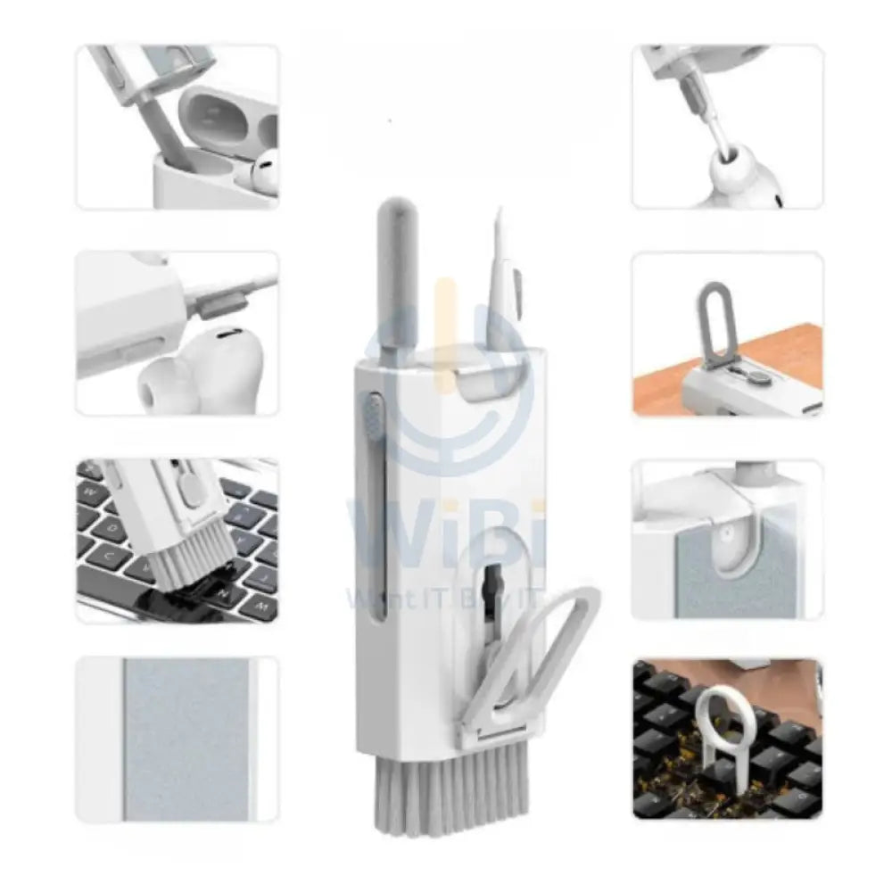 HOCO D135 Multifunctional 8-in-1 Electronic Cleaner - White Accessories > Other Accessories